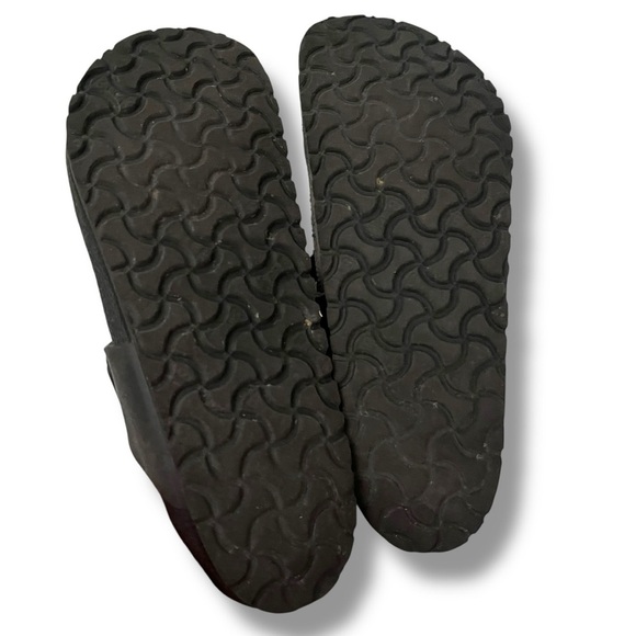 Birkenstock Gizeh EVA Sandals Shoes Mens Size 41 Black Adjustable Buckle Comfort - Picture 5 of 7